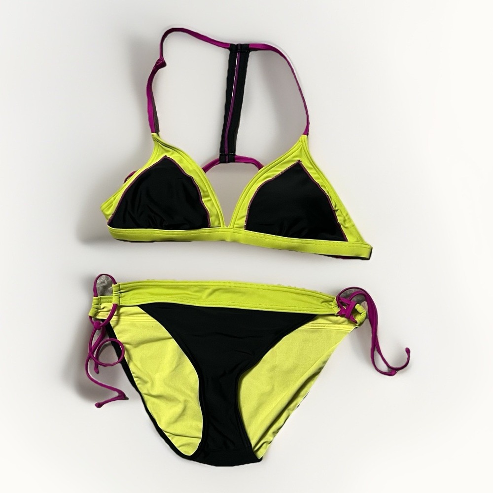 PRANA SABA Bikini -‎ Women's Size Small With Low Rise Bottoms & Padded Cups